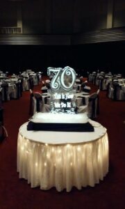 70th this is how we do it ice display
