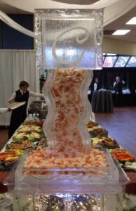 Shrimp Dispenser Ice Sculpture