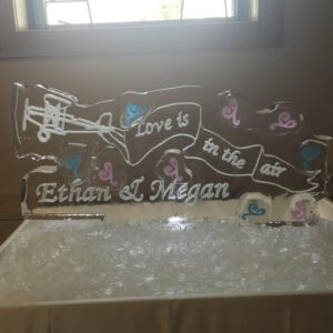 Airplane Funky Hearts Banner