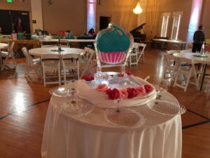 Colorful Cupcake Display