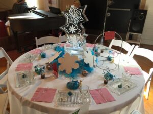 Triple Snowflake Half Block